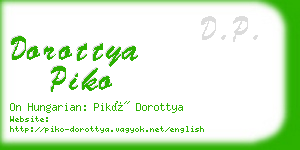 dorottya piko business card